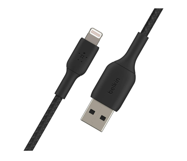 BELKIN Kabel Braided USB- Lightning 15cm czarny CAA002bt0MBK - 1330427 - zdjęcie 2